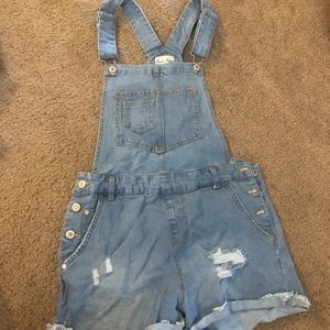 Size small overall shorts